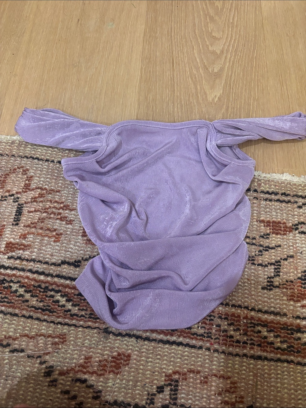 Amazon Lilac Off-Shoulder Crop Top